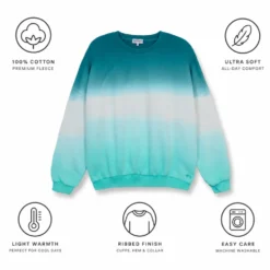 Felpa French Disorder Cameron Dip Dye Jelly Mint