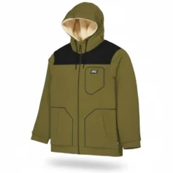Felpa Picture Basement Plush Zip Hoodie Tobacco