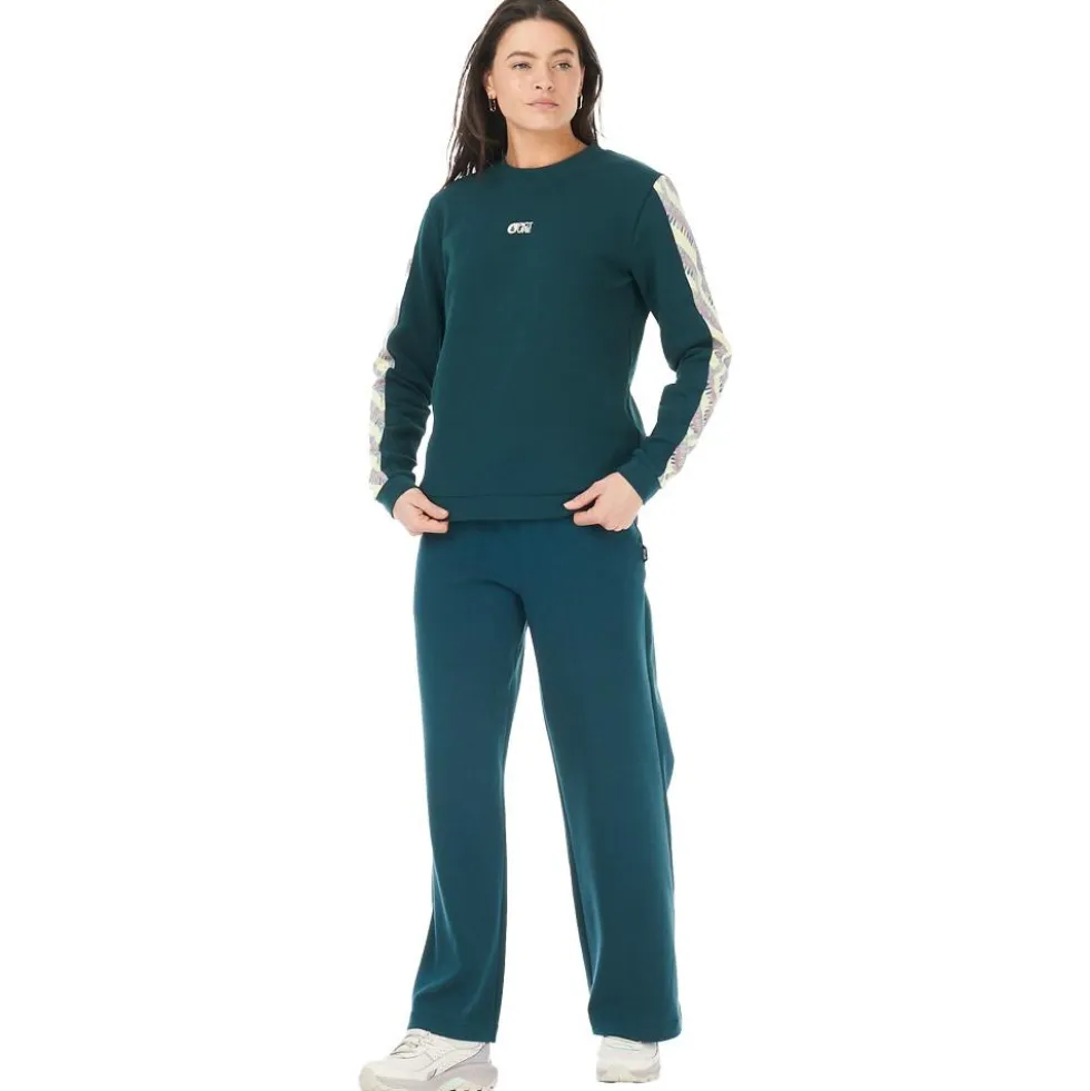 Felpa Picture Blayr Printed Crew Deep Water Birdiplum