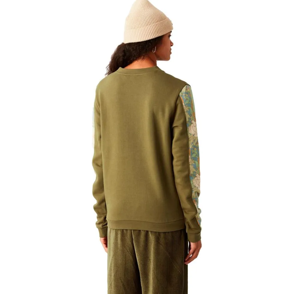 Felpa Picture Blayr Printed Crew Tobacco Timeless Flower