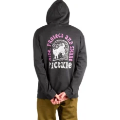 Felpa Picture Picturide Hoodie Black Washed