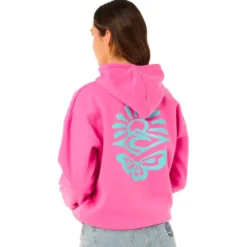 Felpa Rip Curl Icons Of Surf Heritage Hood Super Pink