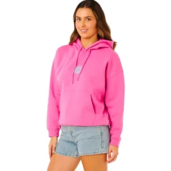 Felpa Rip Curl Icons Of Surf Heritage Hood Super Pink