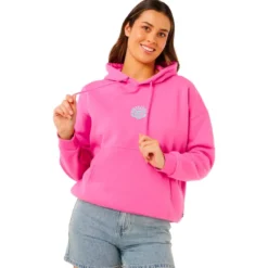 Felpa Rip Curl Icons Of Surf Heritage Hood Super Pink