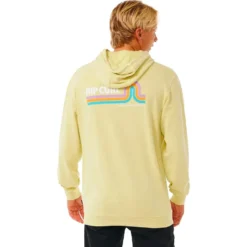 Felpa Rip Curl Surf Revival Hood Vintage Yellow