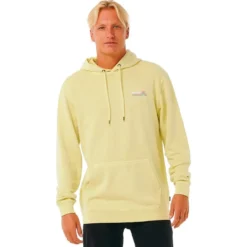 Felpa Rip Curl Surf Revival Hood Vintage Yellow