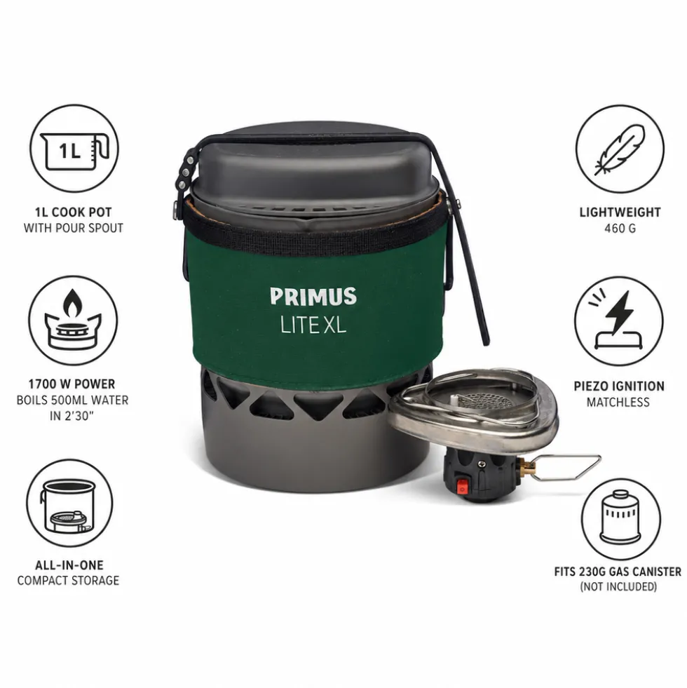 Fornelli Primus Lite XL Stove System Green