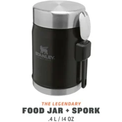 Gavette Stanley The Legendary Food Jar + Spork 0.4L Matte Black Pebble