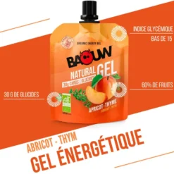 Gel energetici Baouw Gel Naturel Bio 85 g. Abricot Thym