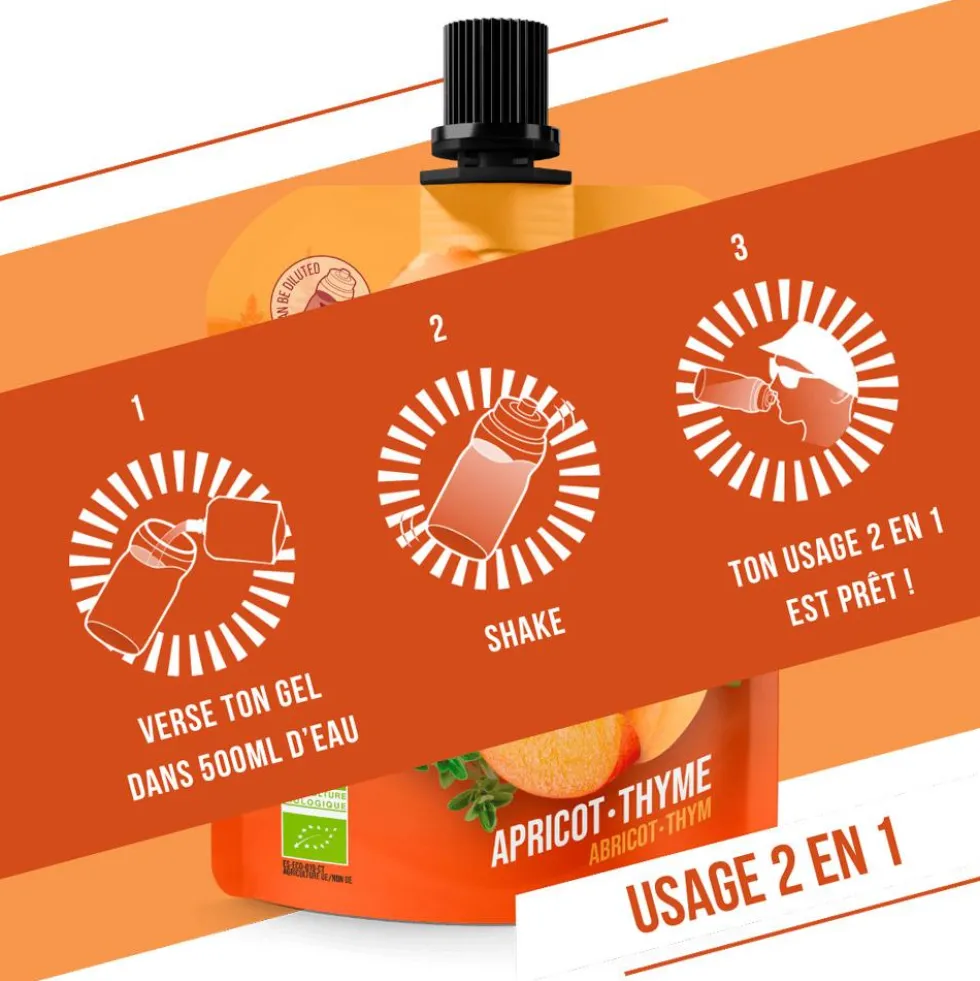 Gel energetici Baouw Gel Naturel Bio 85 g. Abricot Thym
