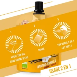 Gel energetici Baouw Gel Naturel Bio 85 g. Banane Vanille