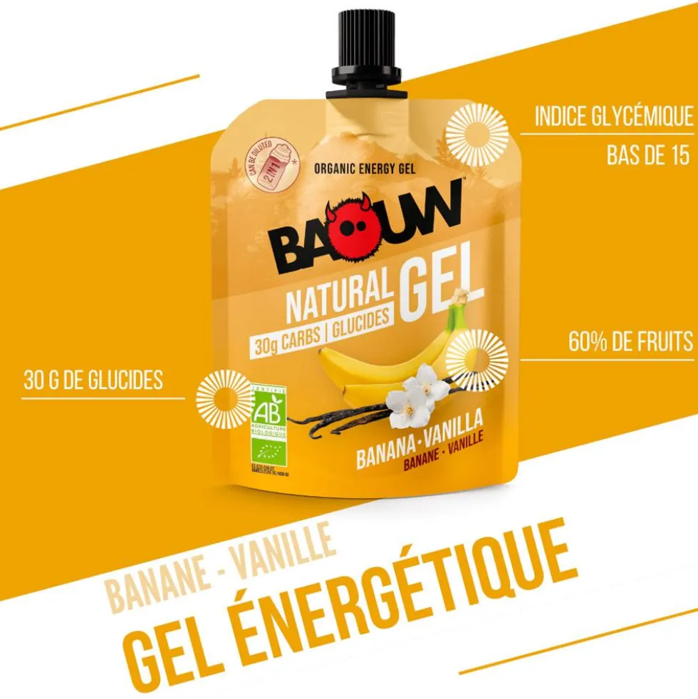 Gel energetici Baouw Gel Naturel Bio 85 g. Banane Vanille