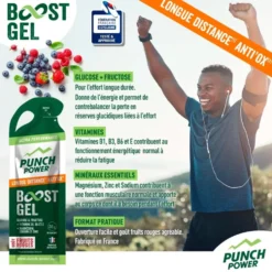 Gel energetici Punch Power Gel Longue Distance Anti'Ox 40 g Fruits Rouges