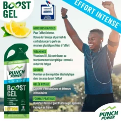Gel energetici Punch Power Gel Boost Effort Intense 40 g Citron