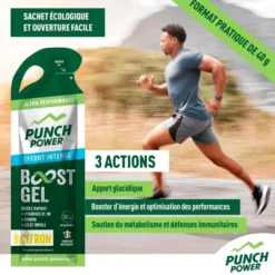 Gel energetici Punch Power Gel Boost Effort Intense 40 g Citron