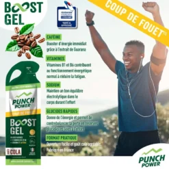 Gel energetici Punch Power Gel Boost Coup De Fouet 40 g Caféine Cola