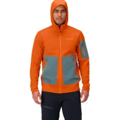 Giacca da alpinismo Norrona Falketind Warm 2 Stretch Hood M Gold Flame