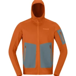 Giacca da alpinismo Norrona Falketind Warm 2 Stretch Hood M Gold Flame