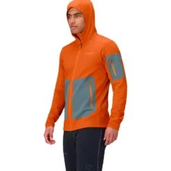Giacca da alpinismo Norrona Falketind Warm 2 Stretch Hood M Gold Flame