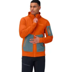 Giacca da alpinismo Norrona Falketind Warm 2 Stretch Hood M Gold Flame