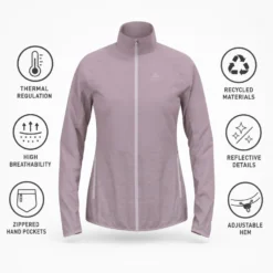 Giacca da trail Odlo Essential Insulator Hybrid Jkt W Gray Ridge