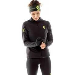 Giacca da trail Scott Jacket W's Rc Run Warm Black Yellow