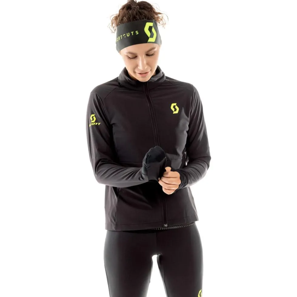 Giacca da trail Scott Jacket W's Rc Run Warm Black Yellow