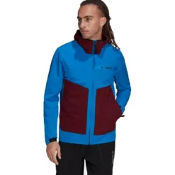 Giacca da trekking adidas MT Softshel Jkt Blue Cock