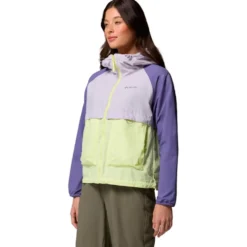 Giacca da trekking Columbia Spire Valley Citron Haze Lavender Pearl Stormwatch