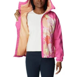 Giacca da trekking Columbia W's Ulica Jacket Peach Floriated