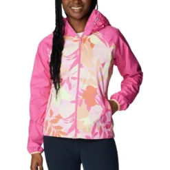 Giacca da trekking Columbia W's Ulica Jacket Peach Floriated