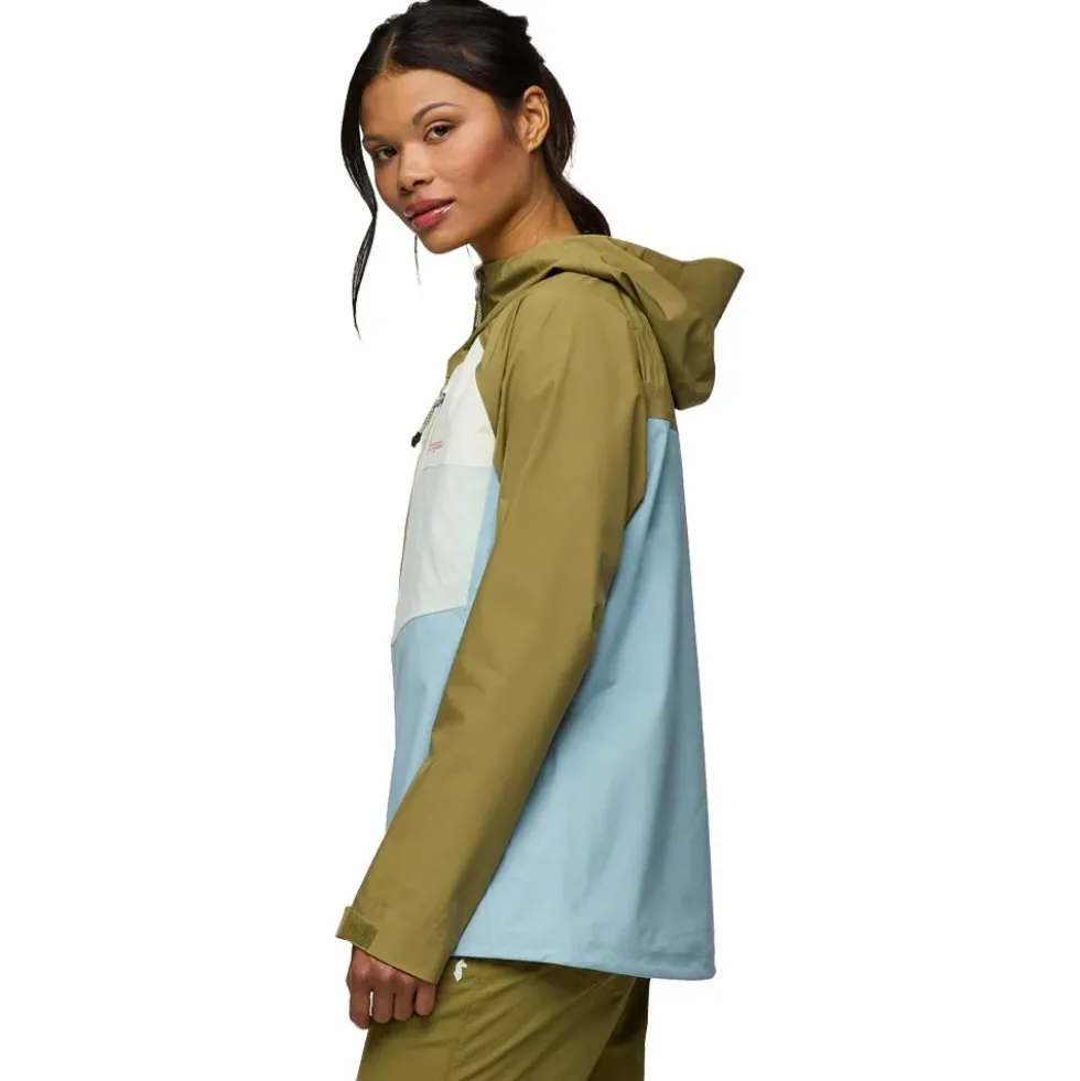 Giacca da trekking Cotopaxi Impermeo 3L Hooded Shell Jacket W Moss And Sea Spray