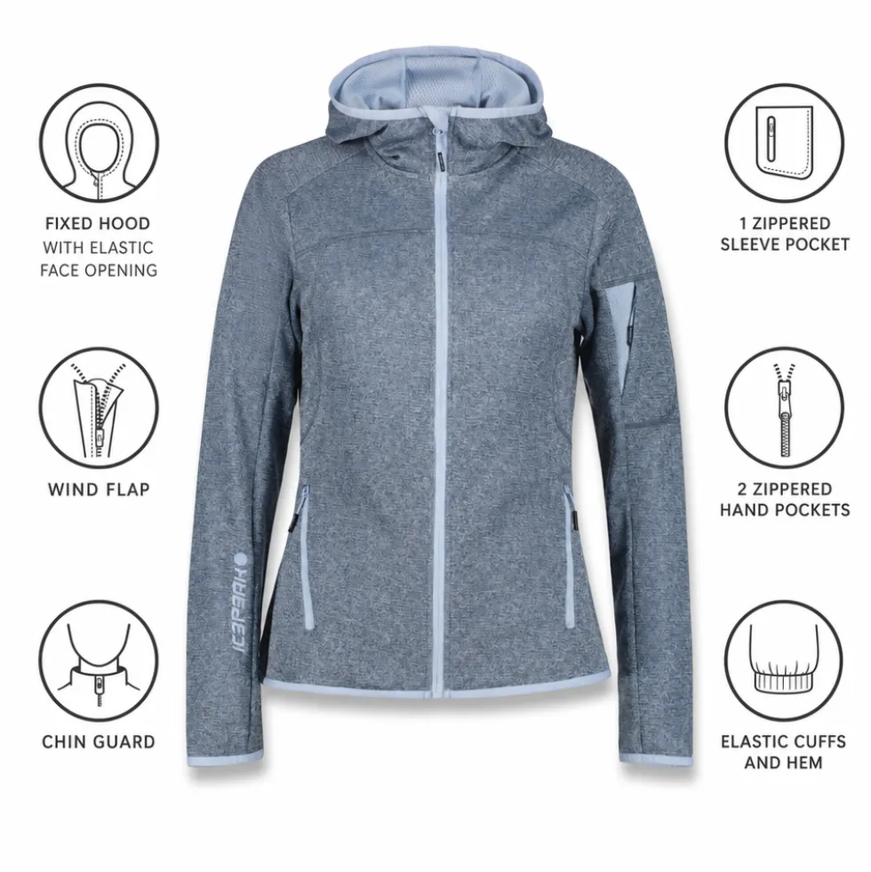 Giacca da trekking Icepeak Barker Bleu Clair