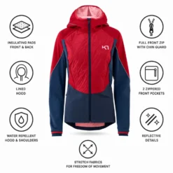 Giacca da trekking Kari Traa Tirill 2.0 Jacket Red