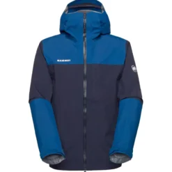 Giacca da trekking Mammut Alto Guide Hardshell Hooded Marine Tschiel
