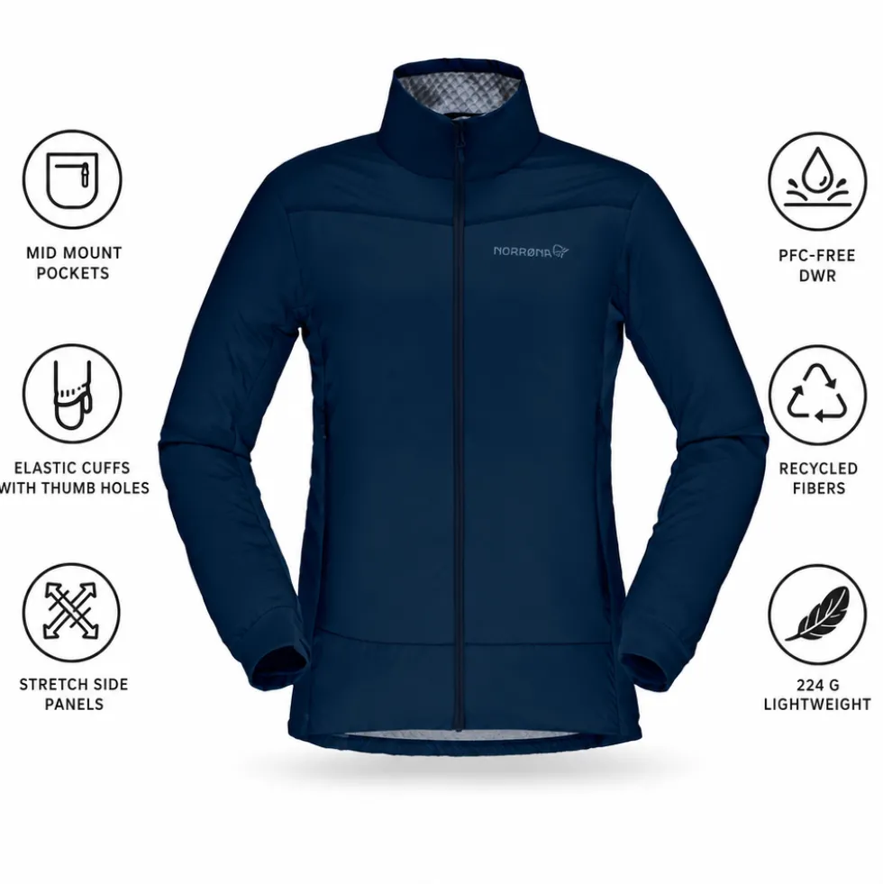 Giacca da trekking Norrona Women's Falketind Octa Indigo Night