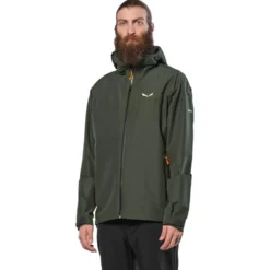 Giacca da trekking Salewa Puez Aqua 4 Ptx 2.5L M Dark Olive