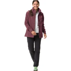 Giacca da trekking Vaude Women's Rosemoor Jacket II Dark Cherry