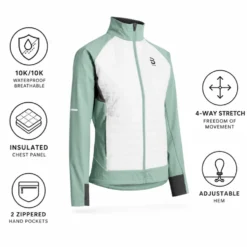 Giacca sci di fondo Bjorn Daehlie Jacket Challenge 3.0 Wmn Sage Green