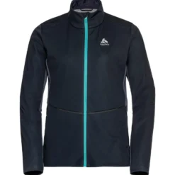 Giacca sci di fondo Odlo Markenes Wmn Jkt Dark Sapphire Reef Waters
