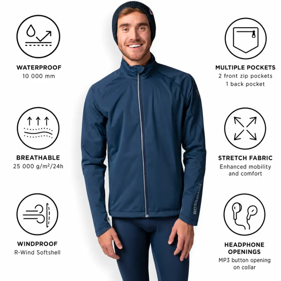 Giacca sci di fondo Rossignol Poursuite Jkt Dark Navy