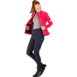 Giacca sci di fondo Rossignol W Poursuite Warm Jkt Cherry