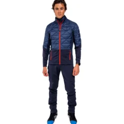 Giacca sci di fondo Swix Infinity Hybrid Insulated Lake Blue Dark Navy