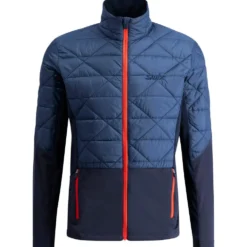 Giacca sci di fondo Swix Infinity Hybrid Insulated Lake Blue Dark Navy
