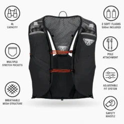Gilet da trail Dynafit Sky 4 Vest Black Out