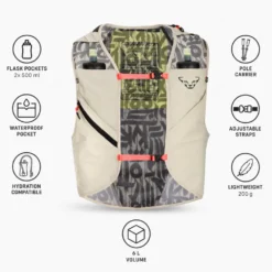 Gilet da trail Dynafit Trail 6 Vest Overcast