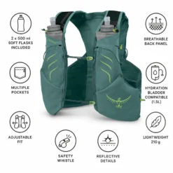 Gilet da trail Osprey Duro Pro 10 Cascade Blue