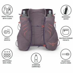 Gilet da trail Osprey Dyna Pro 10 Purple Dusk