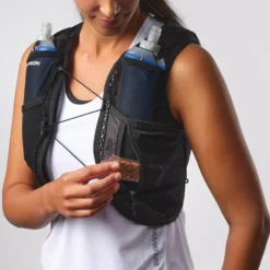Gilet da trail Salomon Active Skin 4 Women Set Black Metal
