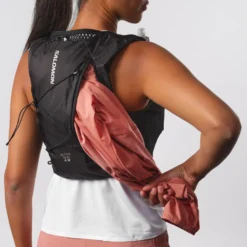 Gilet da trail Salomon Active Skin 4 Women Set Black Metal